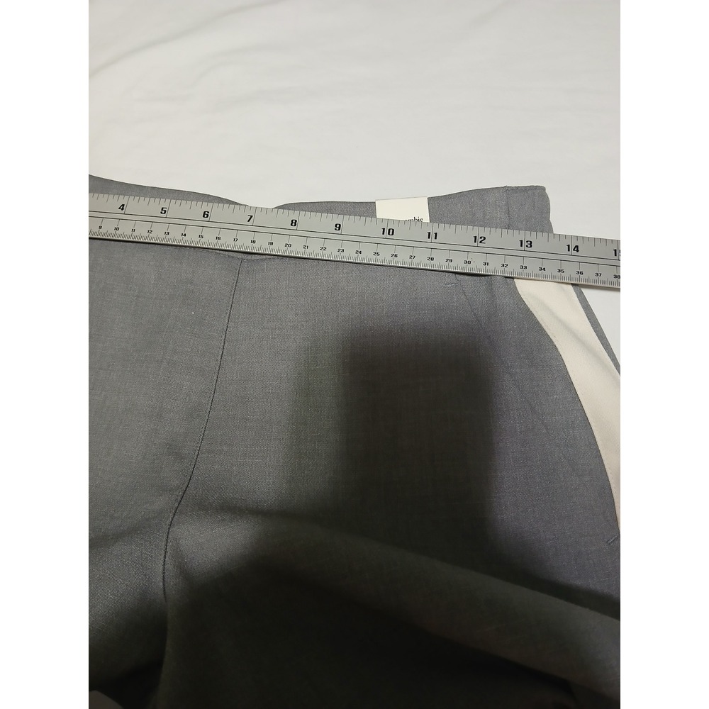 Abercrombie & Fitch Grey Side Stripe Wide Leg Trousers Pants XSL X-Small Long - Picture 9 of 11